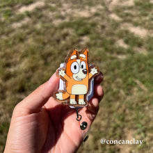 Load image into Gallery viewer, Orange Dog - Interchangeable Badge Topper