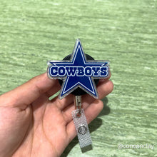 Load image into Gallery viewer, Interchangeable Badge Reel - Cowboy Football Star
