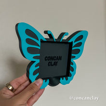 Load image into Gallery viewer, Blue Butterfly Sticky Note Holder
