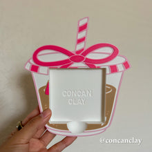Load image into Gallery viewer, Pink Bow Coffee Sticky Note Holder
