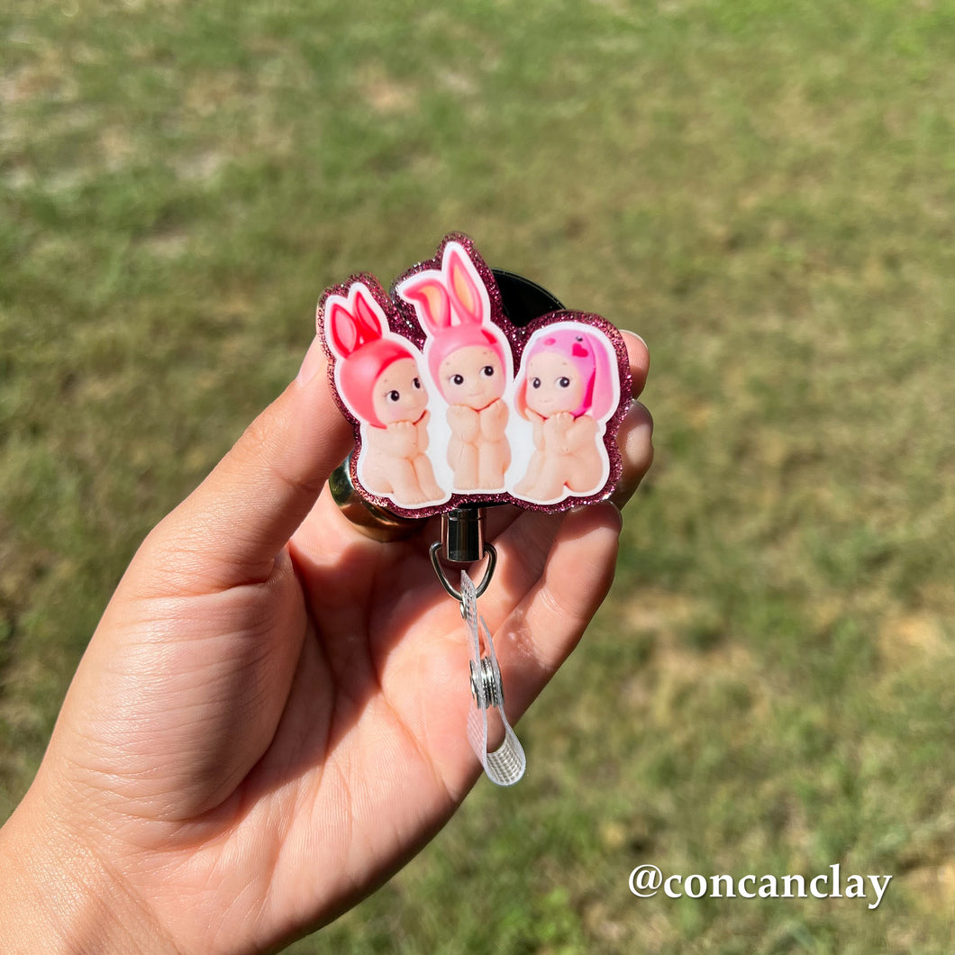Pink Sonny Dolls - Interchangeable Badge Topper