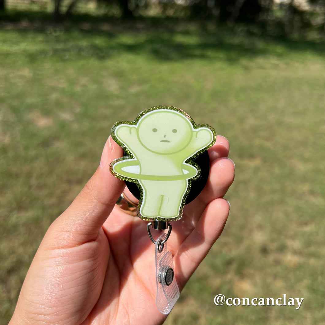 Hula Hoop Green Dolls - Interchangeable Badge Topper