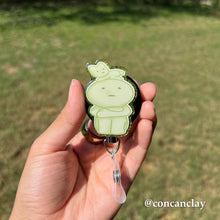 Load image into Gallery viewer, Cat with Green Doll - Interchangeable Badge Topper
