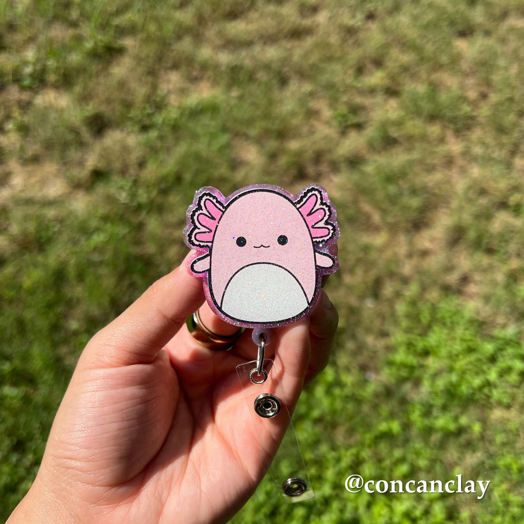Axolotl Squishy - Interchangeable Badge Topper