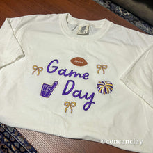Load image into Gallery viewer, Purple and Gold Game Day Shirt
