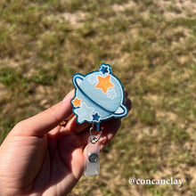 Load image into Gallery viewer, Saturn Stars - Interchangeable Badge Topper
