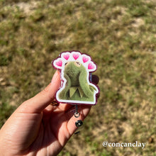 Load image into Gallery viewer, Heart Frog Puppet - Interchangeable Badge Topper
