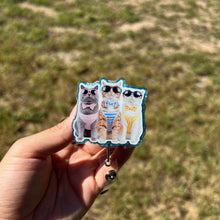 Load image into Gallery viewer, Summer Cats - Interchangeable Badge Topper
