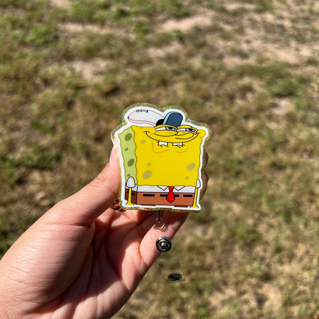 Sponge Smiling - Interchangeable Badge Topper