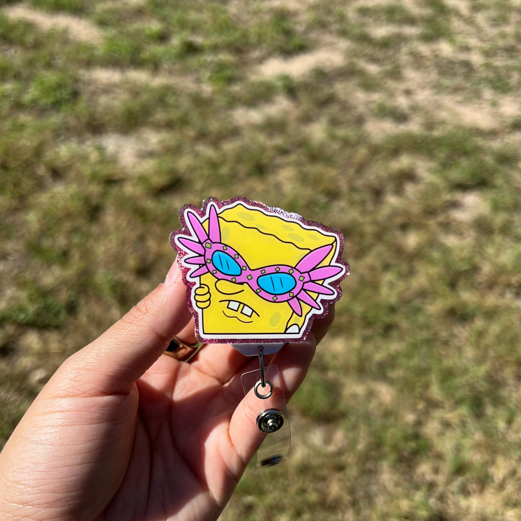 Sponge Glasses - Interchangeable Badge Topper