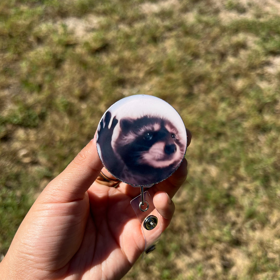 Raccoon - Interchangeable Badge Topper