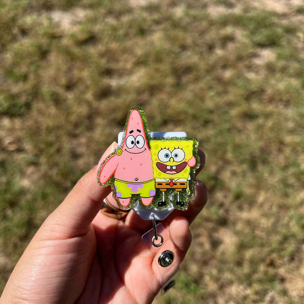 Sponge and Friend - Interchangeable Badge Topper
