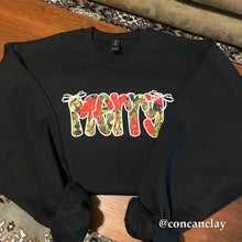 Load image into Gallery viewer, Merry Christmas Embroidered Sweatshirt
