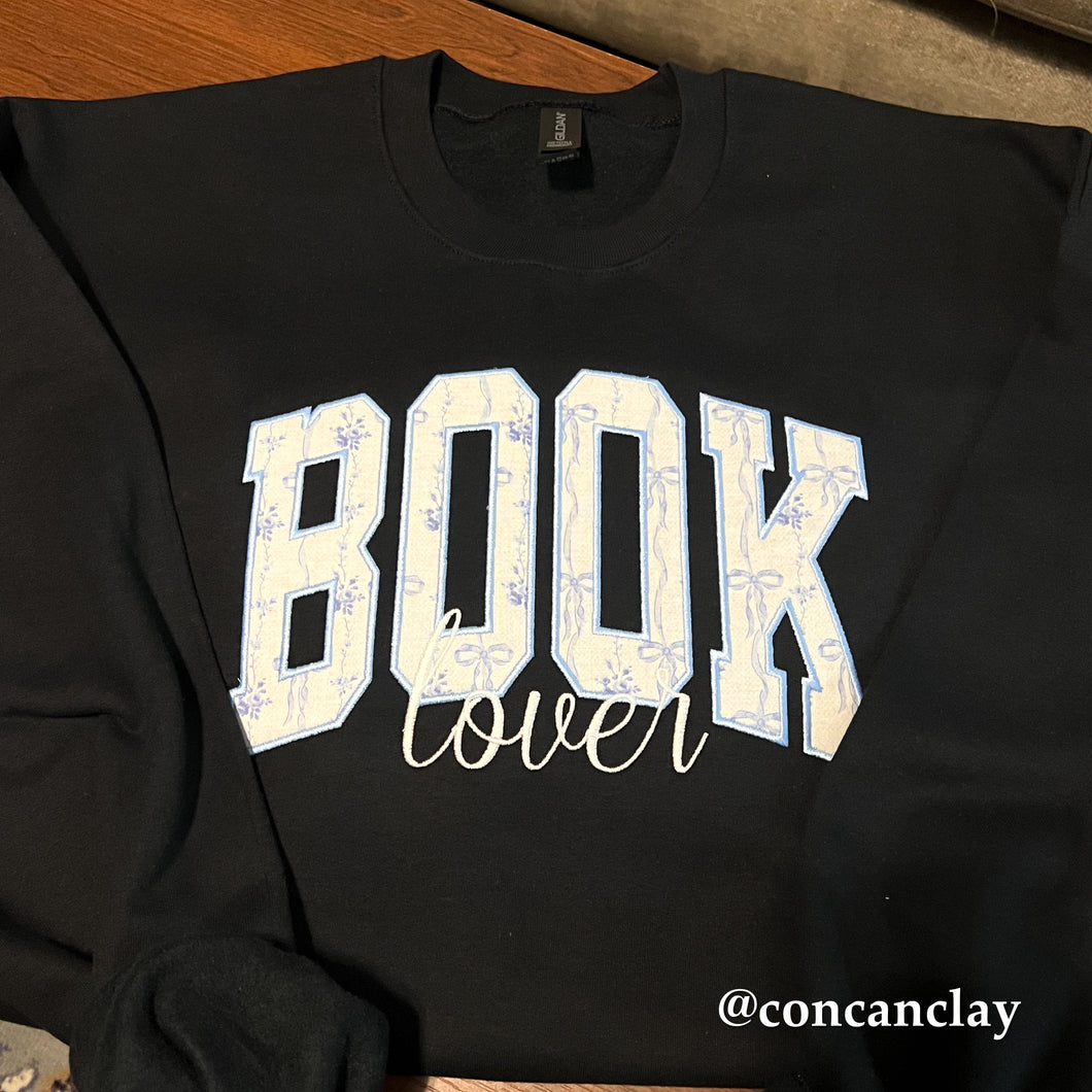 Book Lover Embroidered Sweatshirt