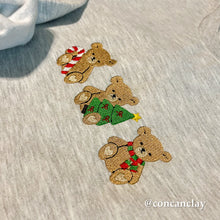 Load image into Gallery viewer, Christmas Bear Embroidered Sweatshirt
