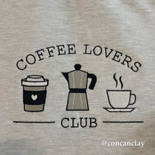 Load image into Gallery viewer, Coffee Lovers Club Embroidered Sweatshirt
