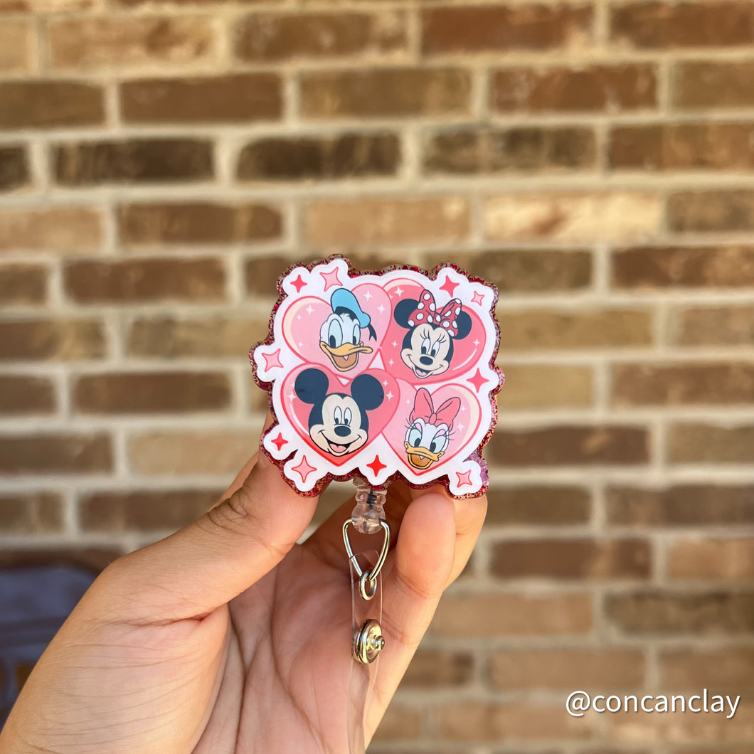 Interchangeable Badge Reel - Mouse Friends