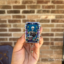 Load image into Gallery viewer, Interchangeable Badge Reel - The Reader Tarot Card
