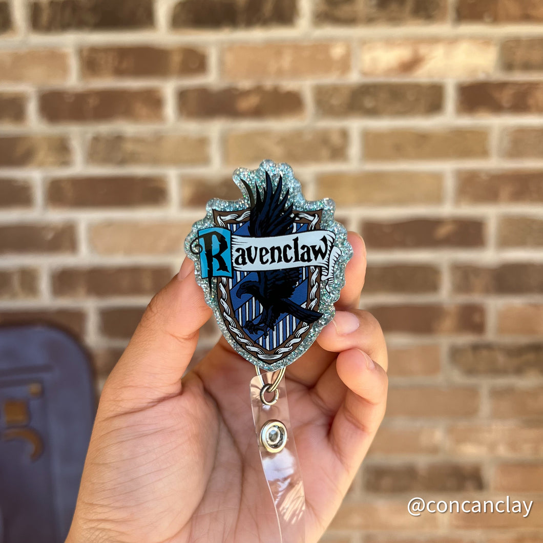 Interchangeable Badge Reel - HP House Crest Raven