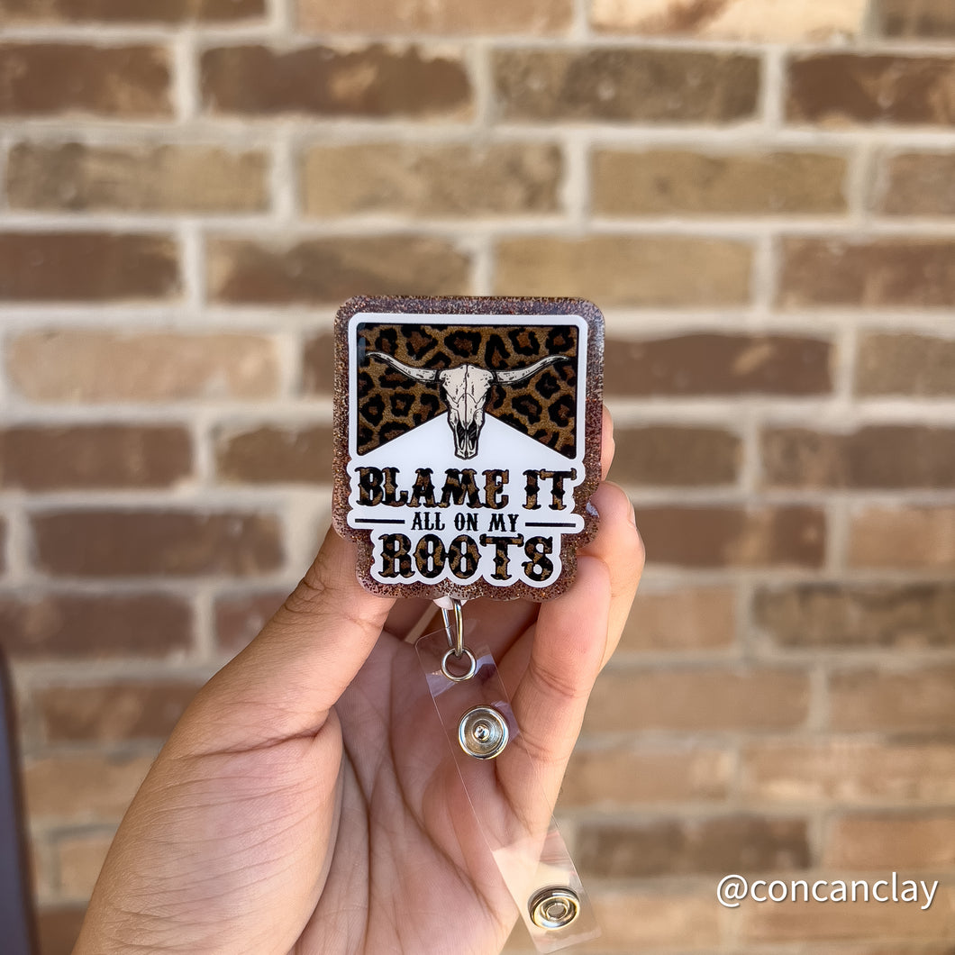 Interchangeable Badge Reel - Blame it Boots