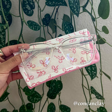 Load image into Gallery viewer, Pink Bows - Eyewear Pouch
