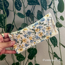 Load image into Gallery viewer, Blue and Yellow Florals - Eyewear Pouch
