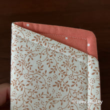 Load image into Gallery viewer, Orange Foliage and Polka Dots - Eyewear Pouch
