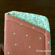 Load image into Gallery viewer, Polka Dots and Orange Foliage - Eyewear Pouch
