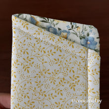 Load image into Gallery viewer, Yellow and Blue Florals - Eyewear Pouch
