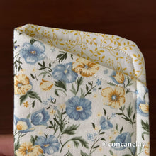 Load image into Gallery viewer, Blue and Yellow Florals - Eyewear Pouch
