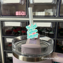 Load image into Gallery viewer, Caffeine and Sarcasm Straw Huggie
