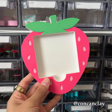 Load image into Gallery viewer, Hot Pink Strawberry Sticky Note Holder
