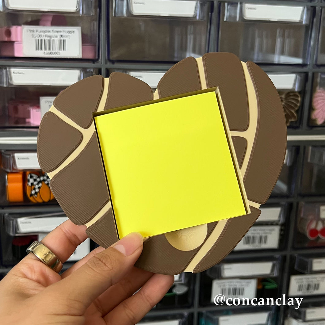 Chocolate Concha Sticky Note Holder