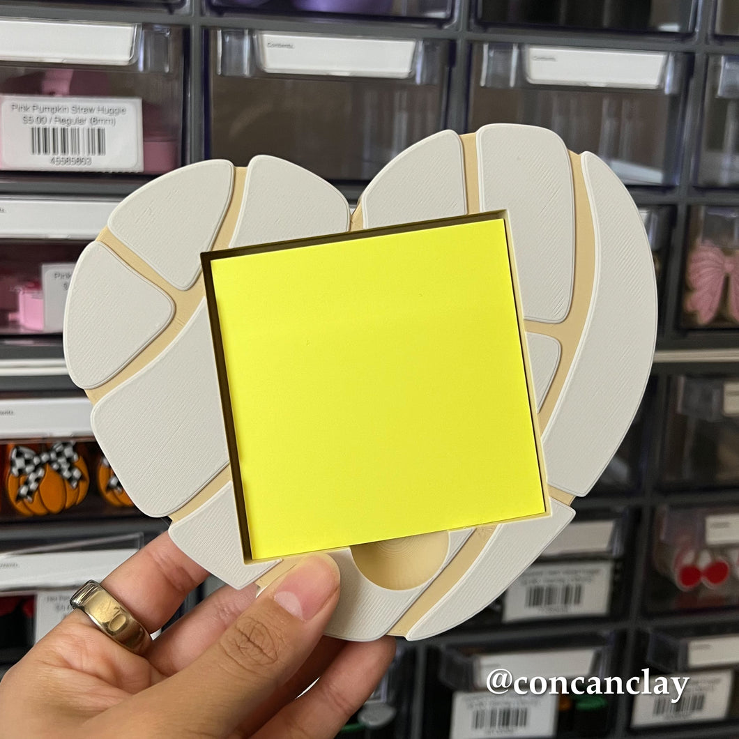 Vanilla Concha Sticky Note Holder