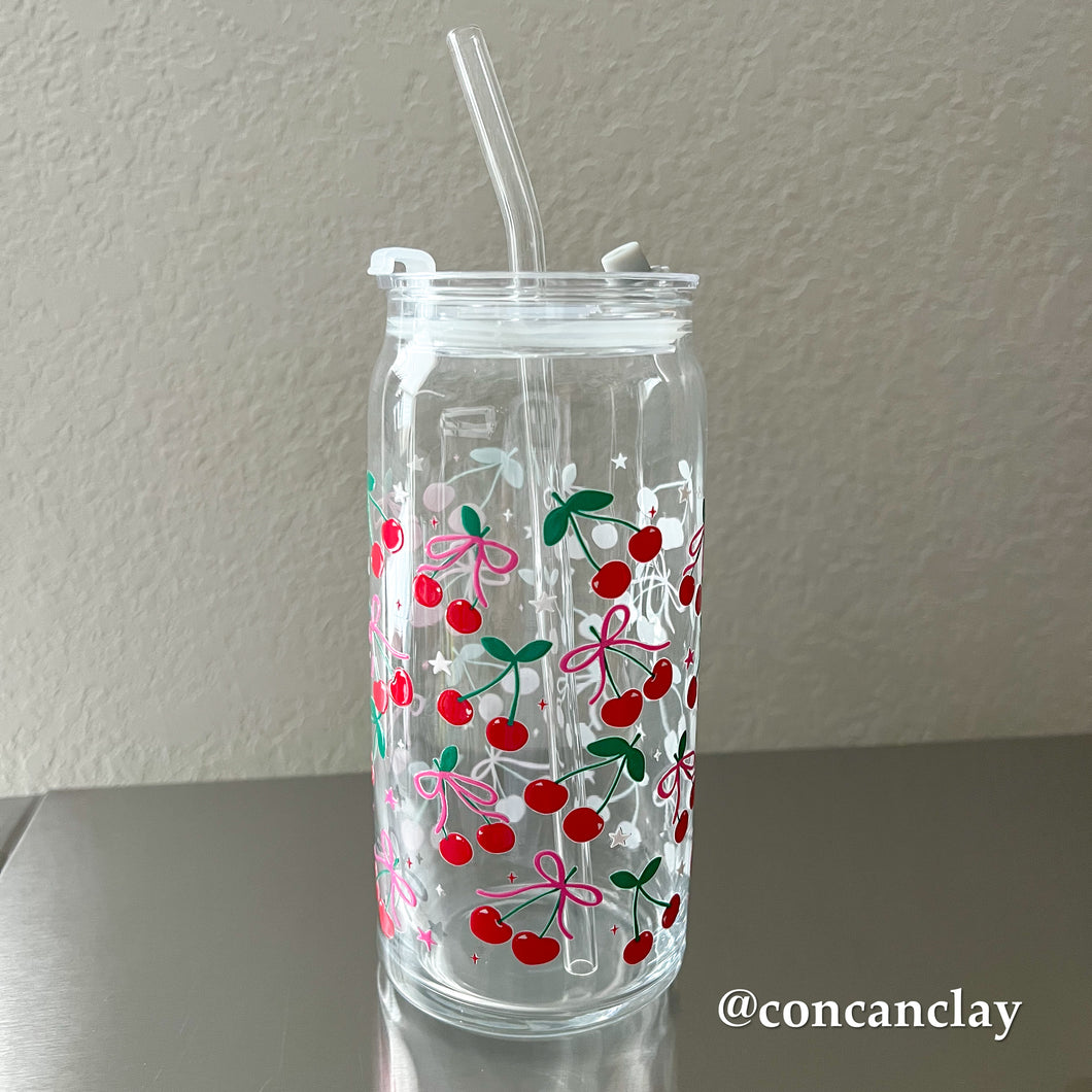 20 oz Cherry Glass Can