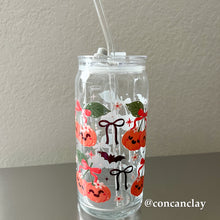 Load image into Gallery viewer, 20 oz Pumpkin Cherry Glass Can
