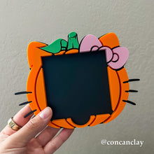 Load image into Gallery viewer, Kitty Pumpkin Sticky Note Holder
