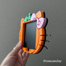 Load image into Gallery viewer, Kitty Pumpkin Sticky Note Holder
