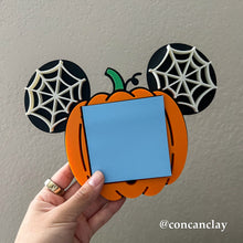Load image into Gallery viewer, Mouse Pumpkin Sticky Note Holder
