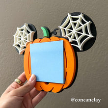 Load image into Gallery viewer, Mouse Pumpkin Sticky Note Holder
