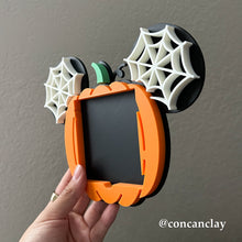Load image into Gallery viewer, Mouse Pumpkin Sticky Note Holder
